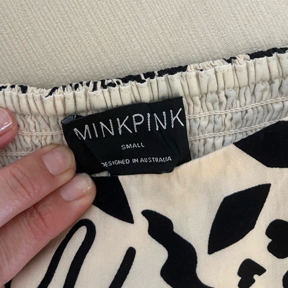 MINKPINK black and white midi dress - Picture 4 of 4